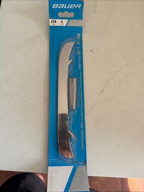 Bauer TUUK LS Pulse Replacement Skate Blade - Silver with Blue Accent